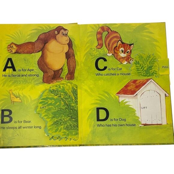 Vintage Hallmark Cards Pop-up Children's Book THE ANIMALS ABCs - Picture 5 of 7